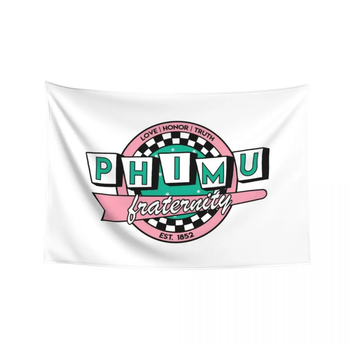 

Phi Mu Retro Tapestry Wall Hanging Decor Room Decorator Decoration For Rooms Tapestry