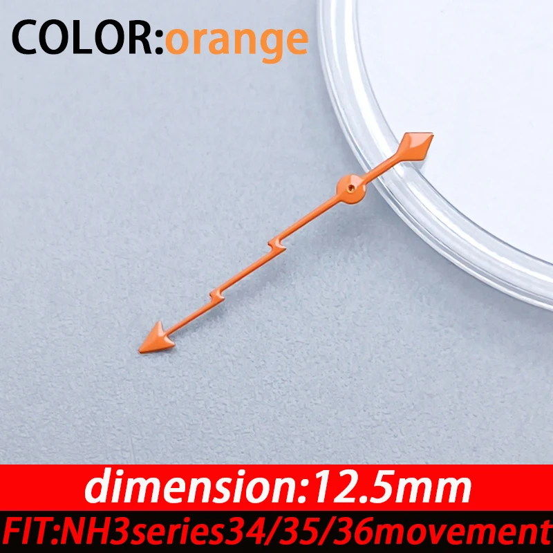 12.5 مللي متر ساعة اليد اكسسوارات البرق ثانية لا مضيئة لسلسلة NH3 34/35/36 ساعة يد تعمل بالحركة استبدال الأيدي