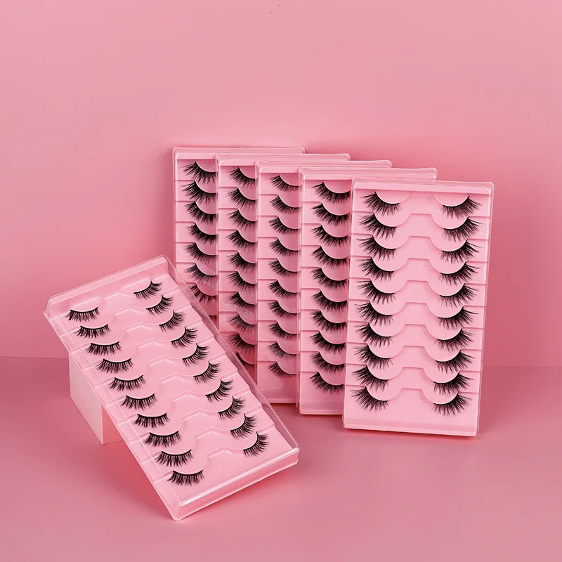 

Artificial eyelashes that are sturdy enough to form the cat-eye shape false eyelashes extention