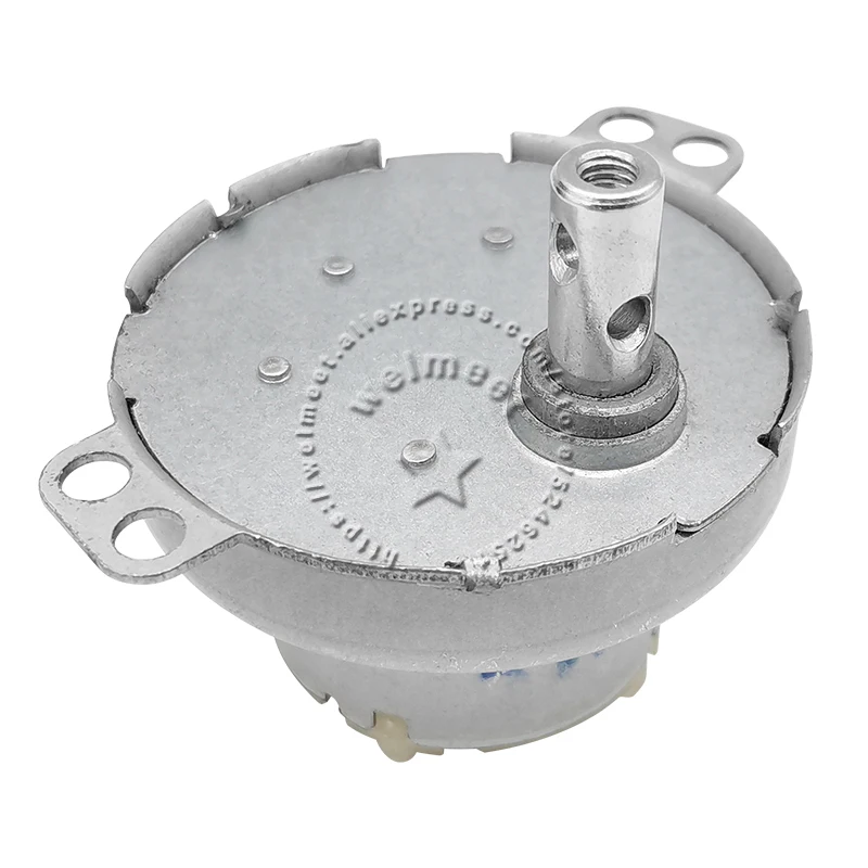 1Pcs JS-50T(S) 2rpm-100rpm DC Gear Reducer Motor 3-24V Metal Housing Plastic Gear Display Stand Vending Machine BBQ Grills Fan