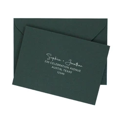 20/50pcs Personalized Wedding Invitation Envelopes Green Black White Brown Envelopes Custom Envelopes Self-Addressed RSVP