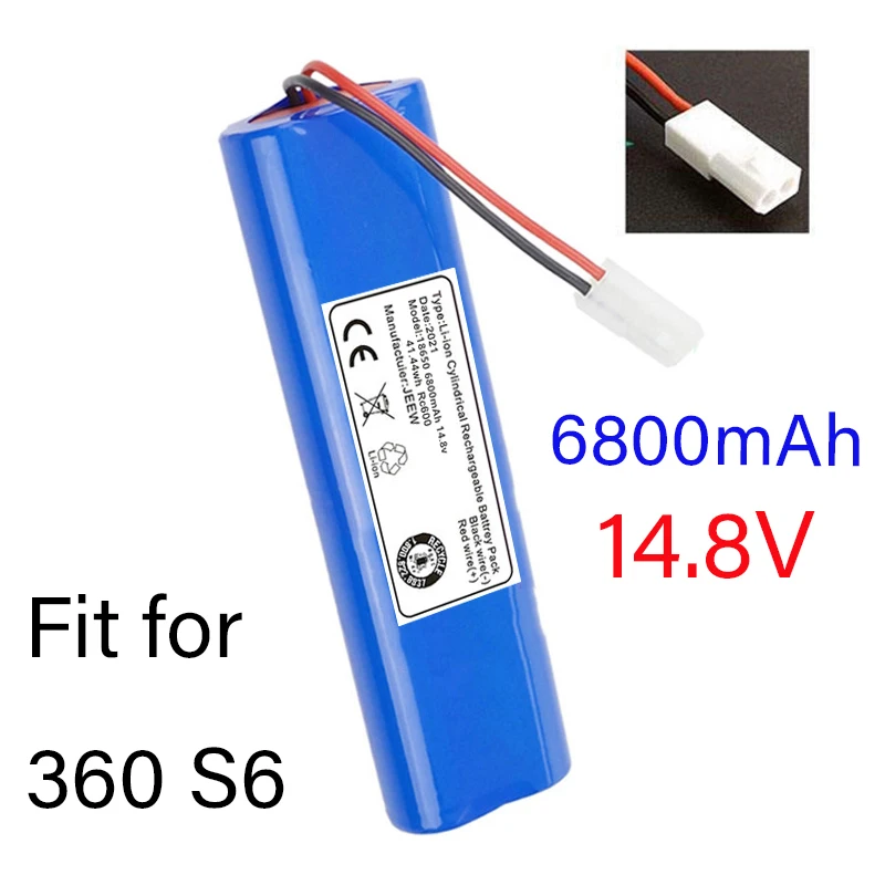 Pack de station d'accueil pour aspirateur robot Qihoo Qihoo, 4S1P, 14.8V, 6800mAh, placement sur salaire, changement et accessoires, 24.com