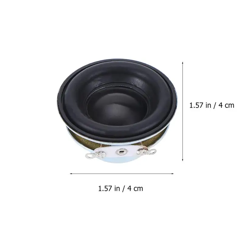 40MM Full Range Speakers 4 Ohm 5W Enthusiast DIY Flat Arc Rubber HiFi Speaker Neodymium Magnet HiFi Speaker