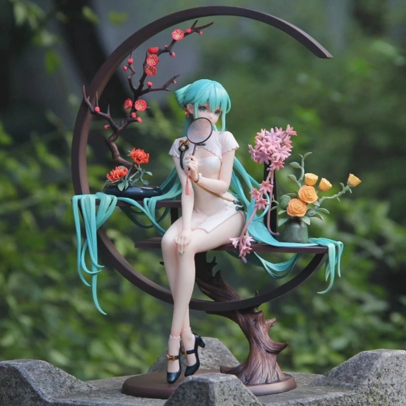 bandai-banpresto-1-7-hatsune-miku-figurine-d'anime-hatsune-miku-guogu-style-cheongsam-modele-decorations-de-bureau-collection