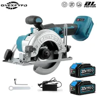 125mm Brushless motor Circular Saw Cordless Electric Woodworking Saw Adjustable Angle Wood Cuttiing Tools For Makita 18V Battery