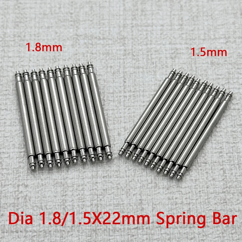 

1.5mm 1.8mm Watch Band Spring Bars 16 18 19 20 21 22 24 26mm Compatible With SKX007 Tuna 6105 Watch Band Spring Bars