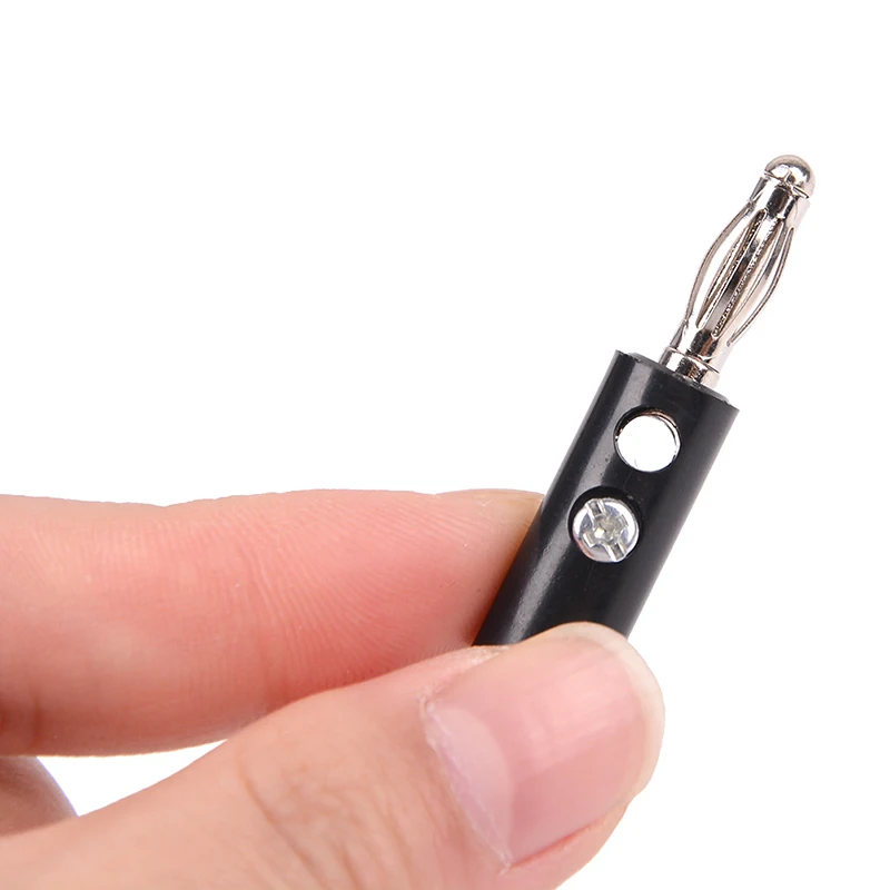 

Набор из 4 тестовых зондов с кабелями-бананами 4 мм, красный + черный, аксессуары для тестирования Stonego, зажимы типа «крокодил» + банановые штекеры