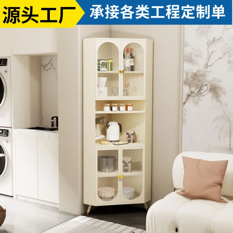 Corner Cabinet Steel Corner Triangle Cabinet Shelf Living Room Dining Room Wall Cabinet Bedroom Floor Type