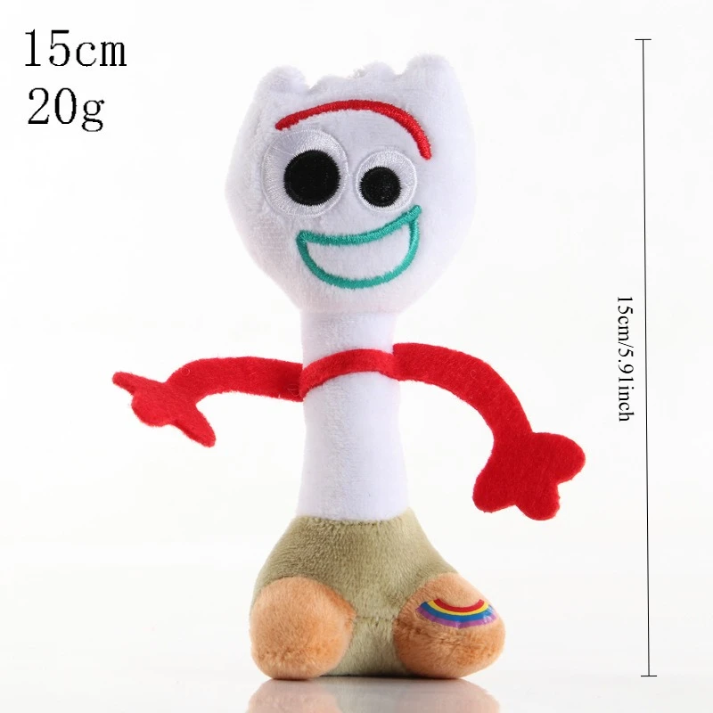 Pluszak Disney Toy Story 4 Forky, kreskówkowy Woody Forky, pluszowe zabawki, kawaii anime, wypchana lalka, breloczek, prezent urodzinowy dla chłopców