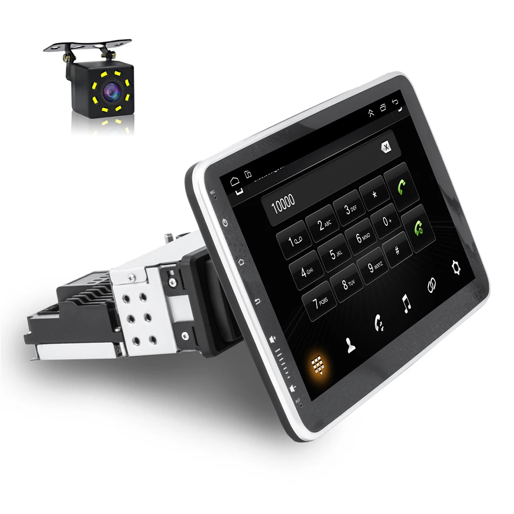 RV 10.1 الدورية 2.5D شاشة تعمل باللمس سيارة أندرويد لاعب مع نظام تحديد المواقع واي فاي BT مرآة ربط راديو السيارة أندرويد لتحديد المواقع مع الكاميرا الخلفية