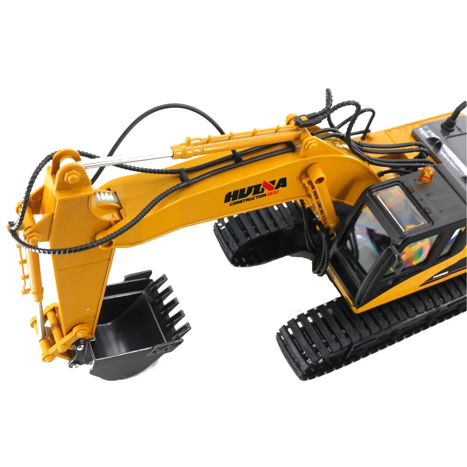 Huina 1535 Remote Control Engineering Car Alloy Toy Electric Excavator Remote Control Alloy Car Track Car Boy Outdoor Adult Gift