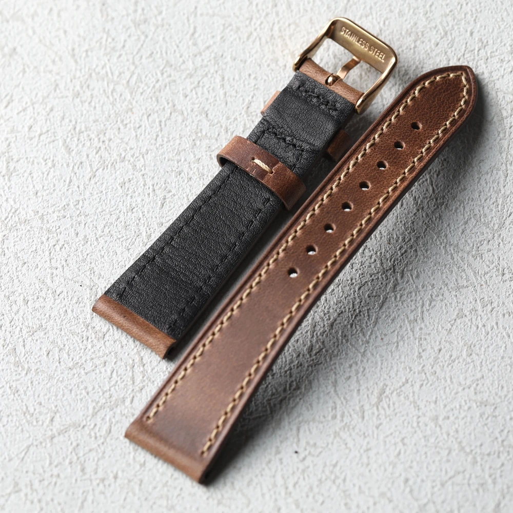 Handmade soft leather strap 18 - Suede Strap Watch recension och pris
