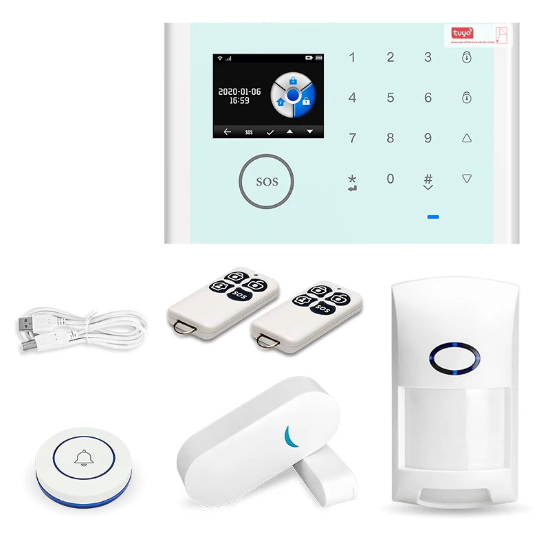 integrated smart home fire alarm system anti-theft alarm system home security alarm system