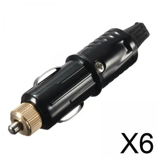 

Compact Cigarette Lighter Male Plug Universal 12V 24V PC Material Durable Power Adapter for Car