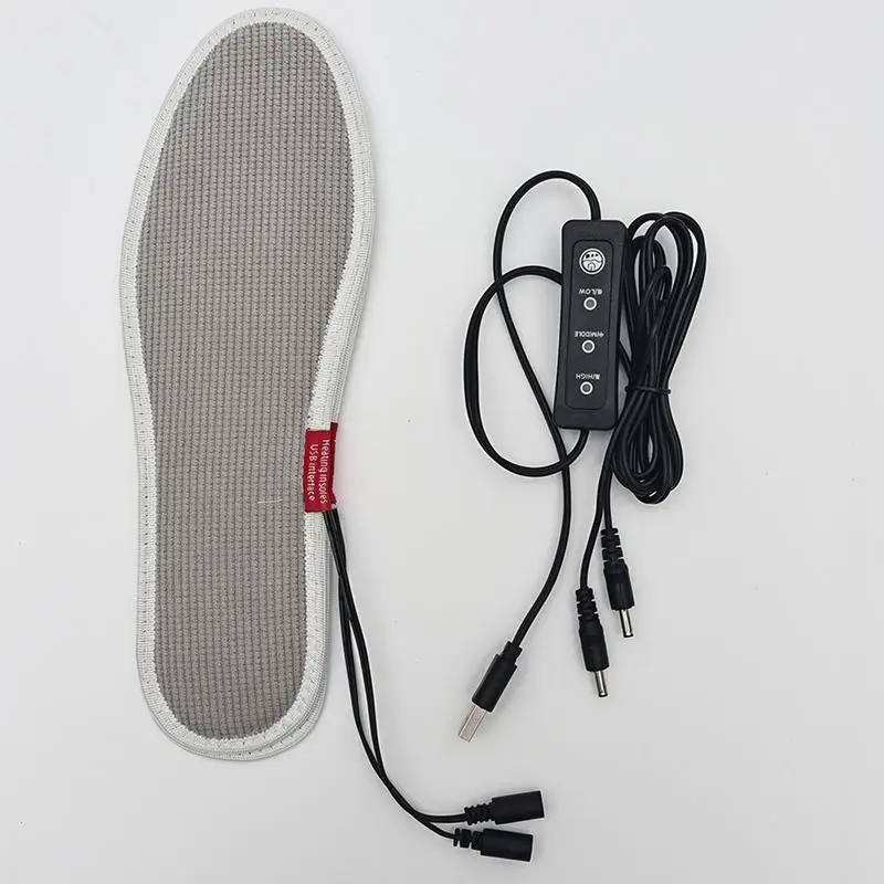 Heated Insoles 1 Pair Electric Thermal Insoles for Winter Fall Indoor Outdoor Washable Insoles Cold Weather Foot Warmers