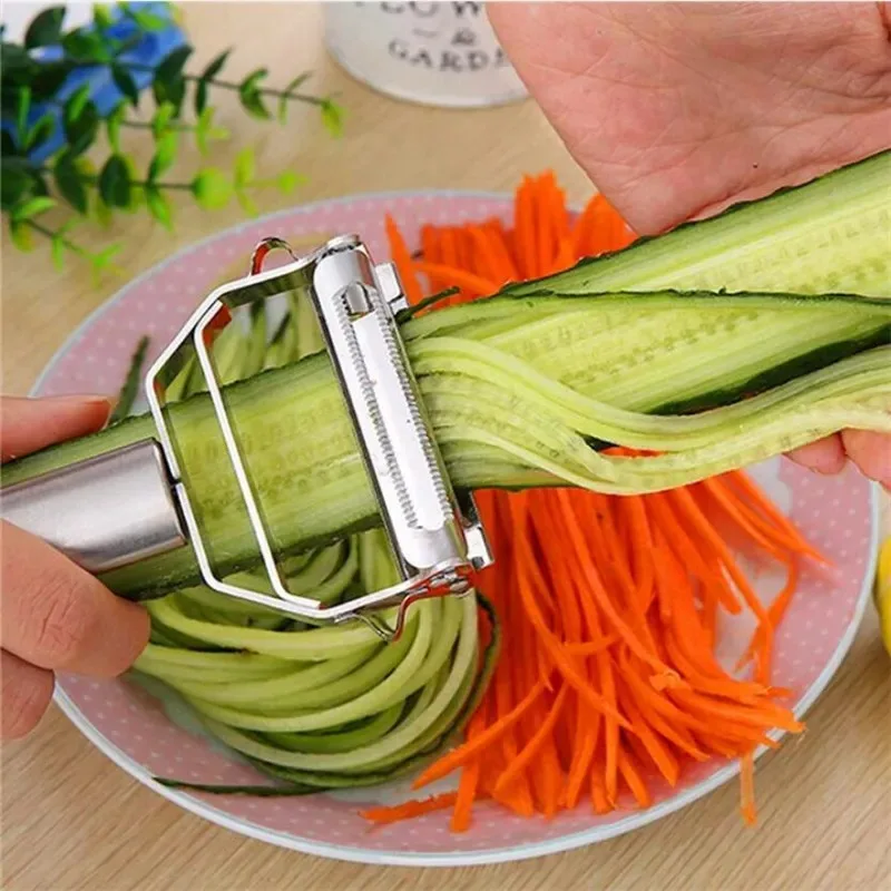 

Stainless Steel Multi-function Vegetable Peeler&ampJulienne Cutter Julienne Peeler Potato Carrot Grater Kitchen Tool