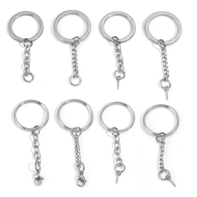 Stainless Steel Key Chains Keyrings Key Chain Rings Stainless Steel 5pcs Ring Aliexpress