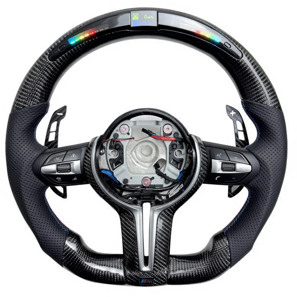 Custom  Carbon Fiber Steering Wheel for  G20 G29 Z4 G05 G01 G06 G38 G30 Led M Steering Wheel