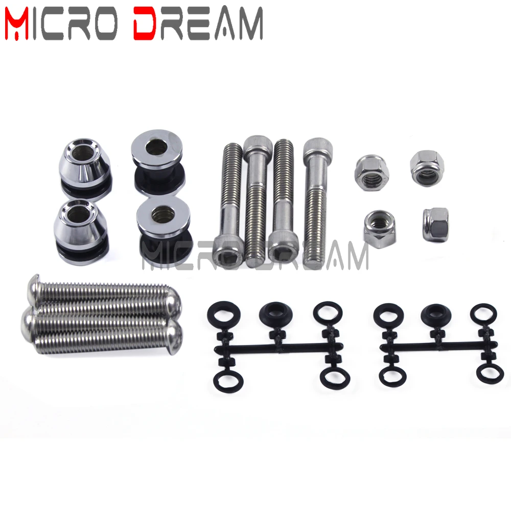 

Steel Luggage Rack Mounting Bolt Install Screw Nut 4-Point Sissy Bar Backrest Docking Hardware Kit For Harley Softail 1984-1999