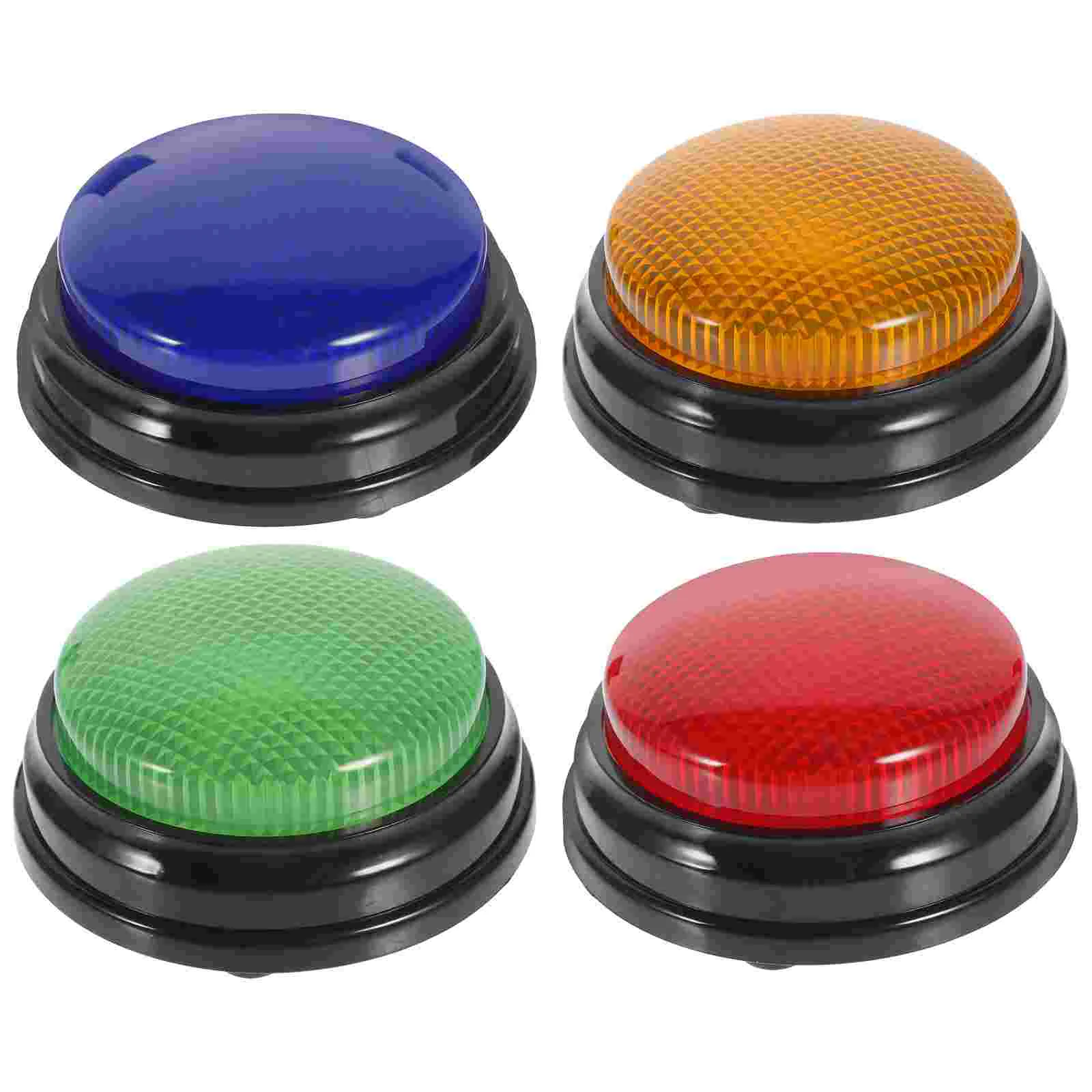 Button Office Prank Toy, Jogo Engraçado Prop, Resposta Buzzers com Luz, Botão De Som, Botões De Festa, Decoração Para Vocalizar Voz, 4 Pcs