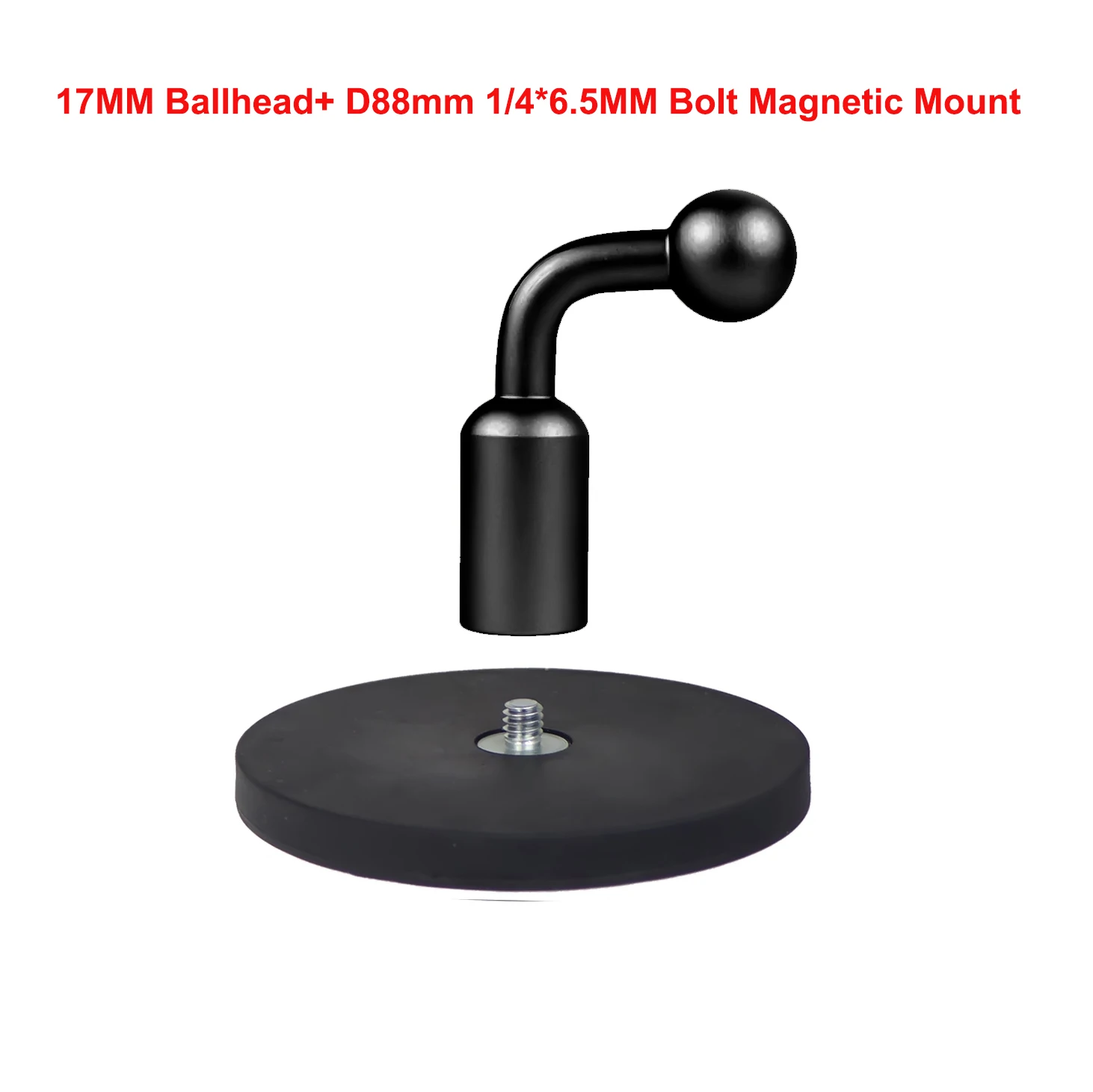 17mm/17,5mm Kugelkopf Adapter für Telefon Halterung Halter 1/4 Gewinde + D88 D66 D43 Magnet Basis Gummi überzogen 1/4 Schraube Loch Für Telefon – Detail 19