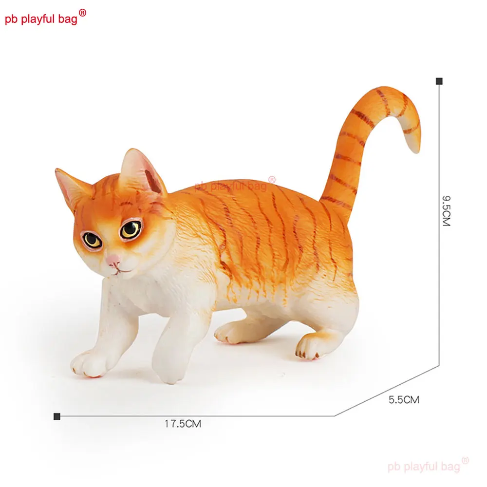 Figurines d'action de chat pour enfants, jouets modèles d'animaux de simulation, modèles multiples, jouets d'ornement, cadeaux d'artisanat, vidéo, HG350