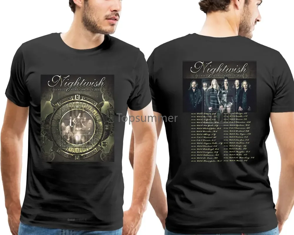 Nightwish Decades North American Tour 2018 T Shirt Size S To 4Xl