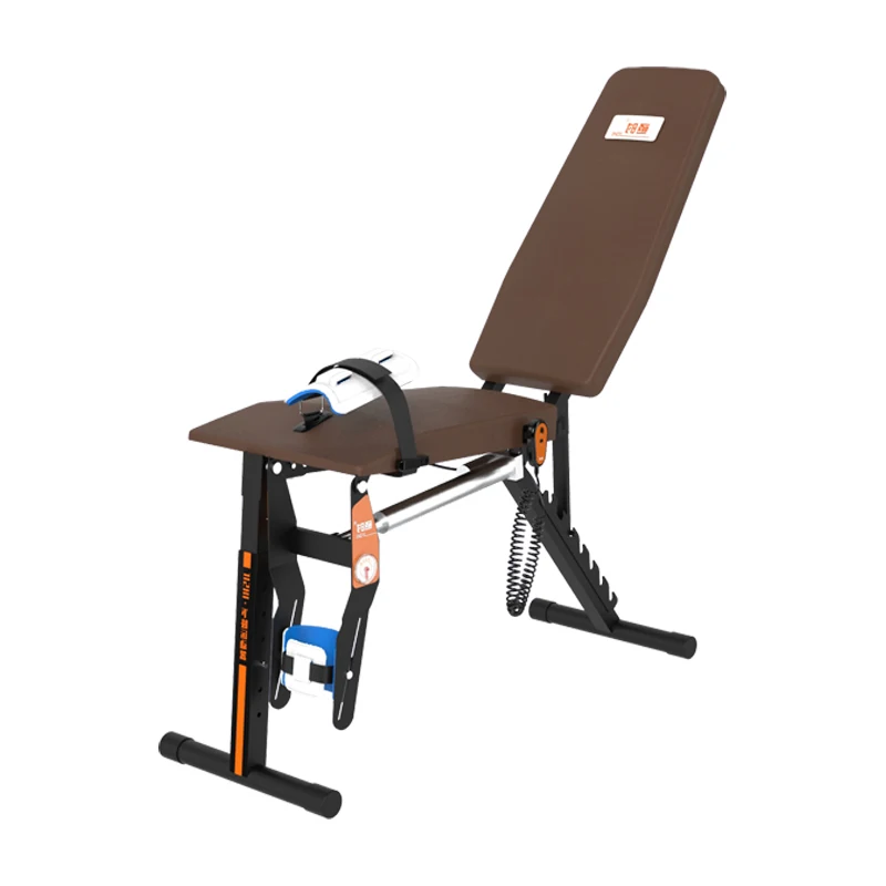 

Post operative knee stiffness, bending and straightening rehabilitation exercise device for passive angle tension tendontraining