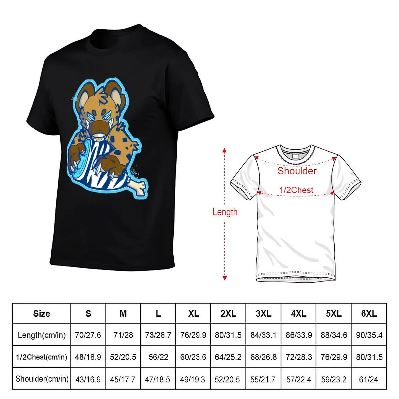 Hyena's meat T-Shirt blue lock custom t shirt mens graphic t-shirts pack