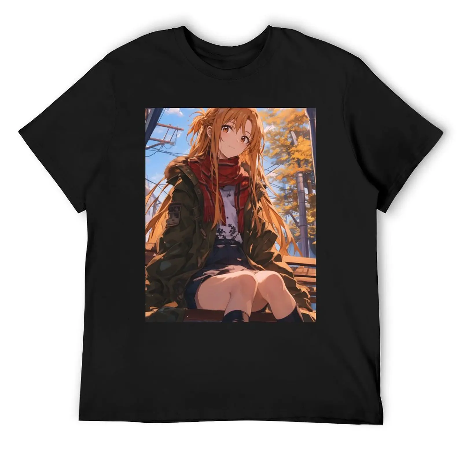 

Asuna - SAO 18 T-Shirt anime stuff fashion shirts anime plain black t shirts men