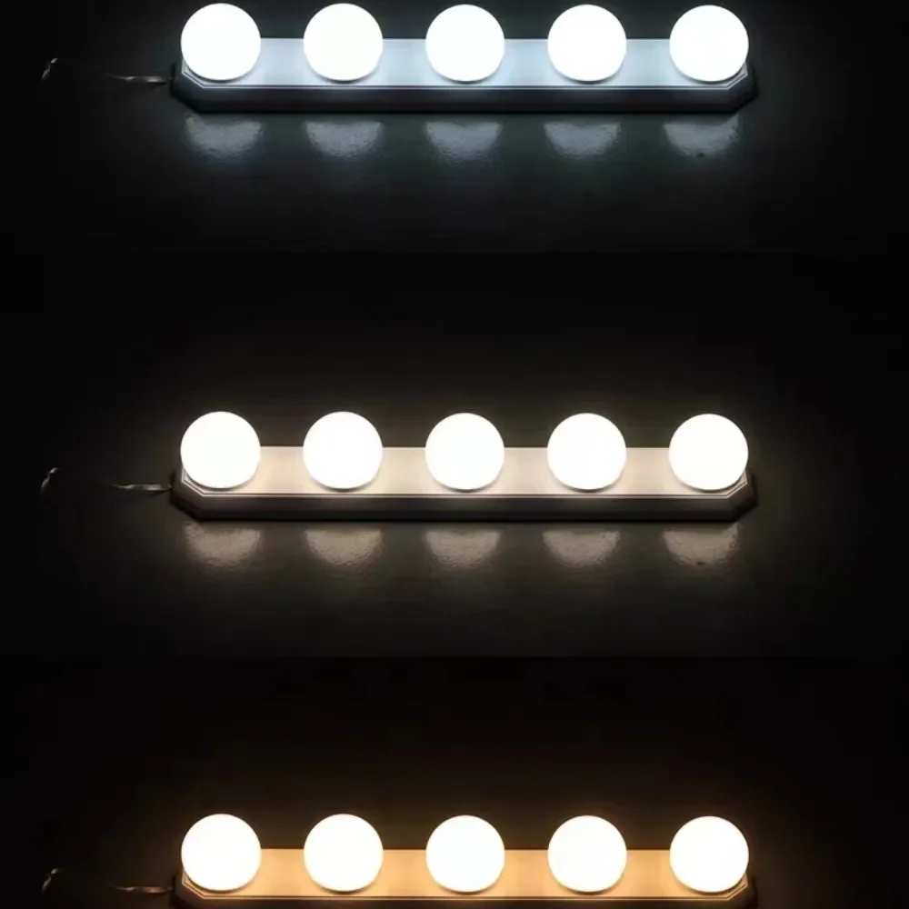 Makeup Mirror Dimmable LED Light Bulbs Vanity Lights USB Bathroom Dressing Table Lighting for Mirror Light