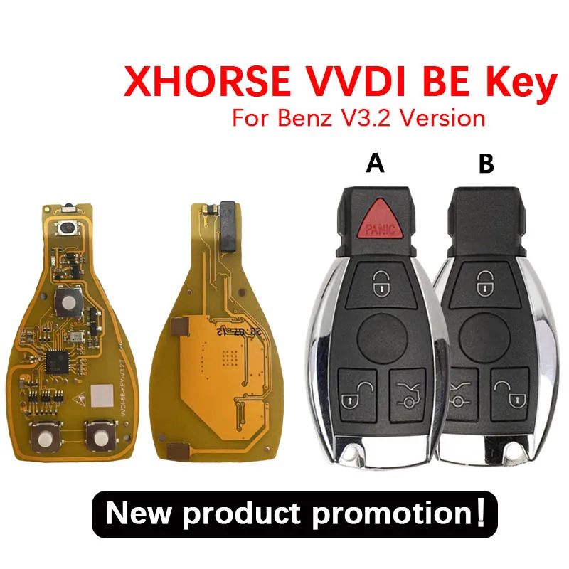 

For XHORSE VVDI BE Key Pro For Benz V3.2 PCB 315/434MHZ Remote Key Chip Improved Version Smart Key CN002096