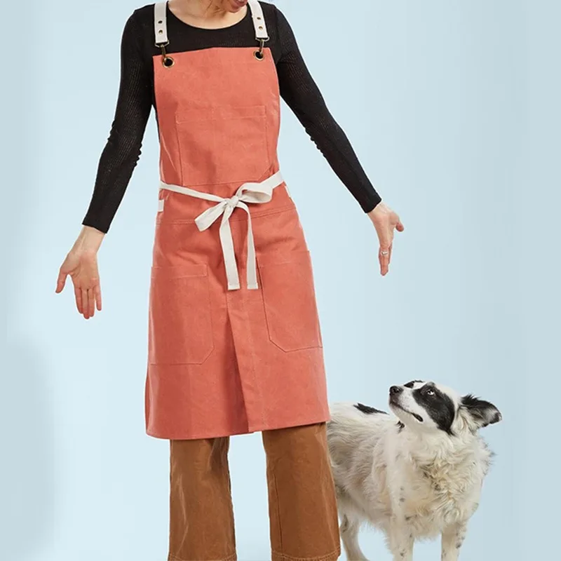 

Грязеотталкивающий пятностойкий роскошный горячий праздничный подарок, разделенный фартук, цветочный магазин, живопись, простой фартук, литературный садовый рабочая одежда