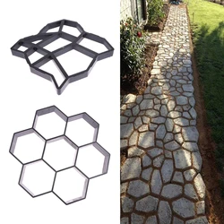 DIY Path Maker Paver Molds Stone Brick Concrete Mold Concrete Cement Walk Garden Path Paving Paver Reusable Patio Molds Pavement