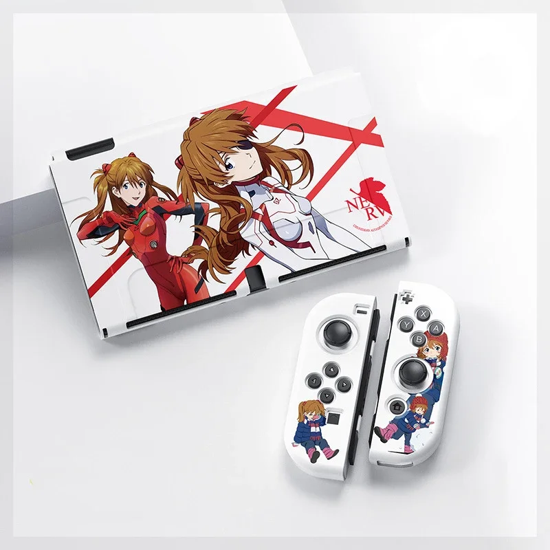 Evangelion Switch Anime Case for Nintendo Switch OLED NS V2  Joy-con Protective Cover Host Case Game Machine Accessories Gift