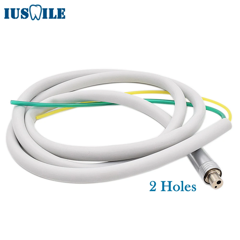

1 PC 2 Holes Dental Handpiece Hose Dental Accessories Tube With Connector For Dental Air Turbine Motor Dentistry Material