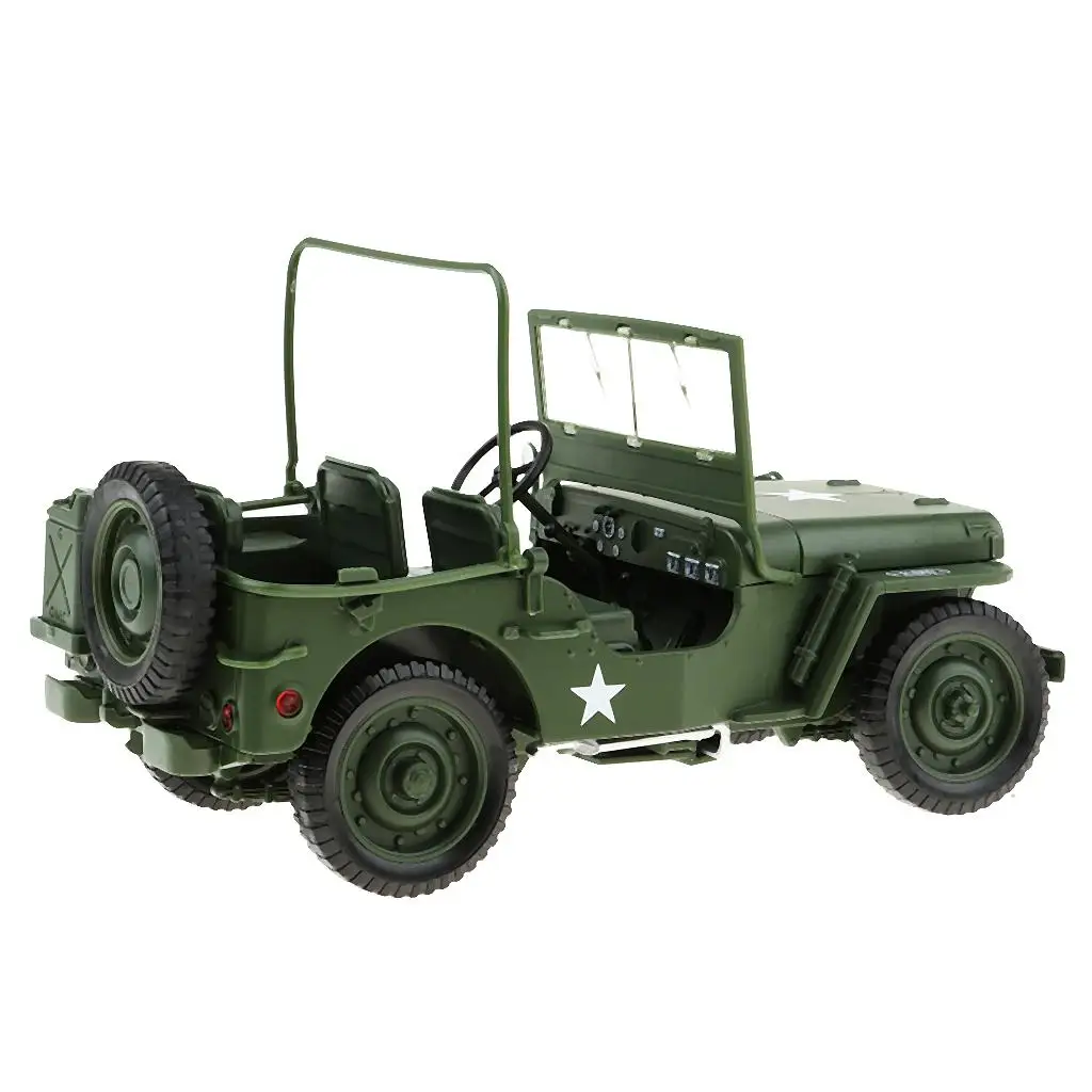 1:18 Jeep Car Military US Army Force Vehicle Gut aus Druckguss-Spielzeugmodell