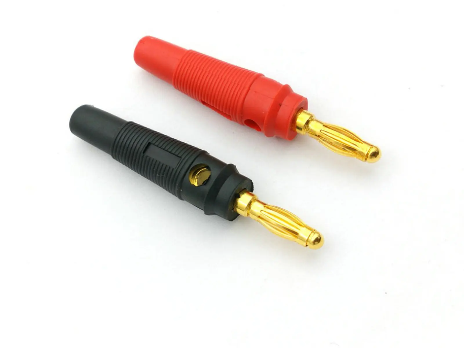 100 pcs Gold plated Plated 4mm Banana Plug for Audio Speaker Connectors