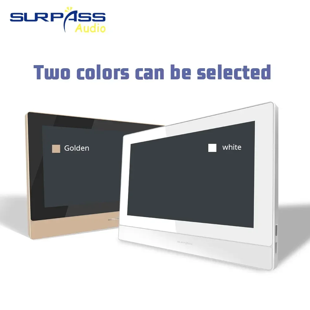 Home Smart Audio Stereo Amplifier Screen 7inch WIFI Bluetooth In wall Amplifier Android 8.1 Keypads FM House Multiroom Amplifier