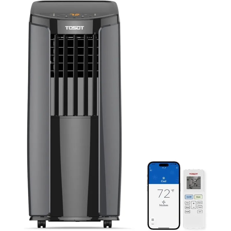 TOSOT-Climatiseur portable, contrôle Wifi intelligent, unité AC avec aquarelle, ventilateur, 10,200BTU (alerte C 6,200 BTU)