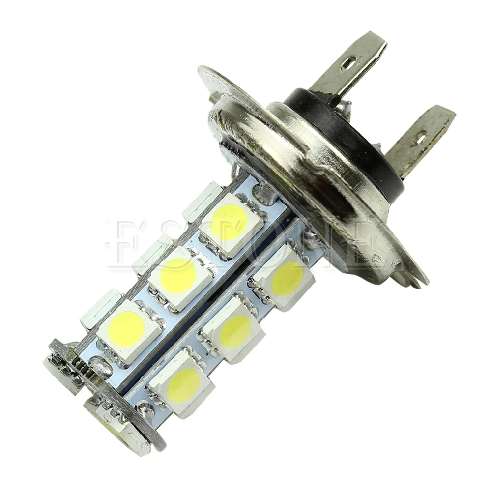 652F DC12V H7 5050 18 LED High Quality Waterproof LED Auto Motorcycle Fog Lamp Car Daytime Driving Halogen Light Bulb Foglamp