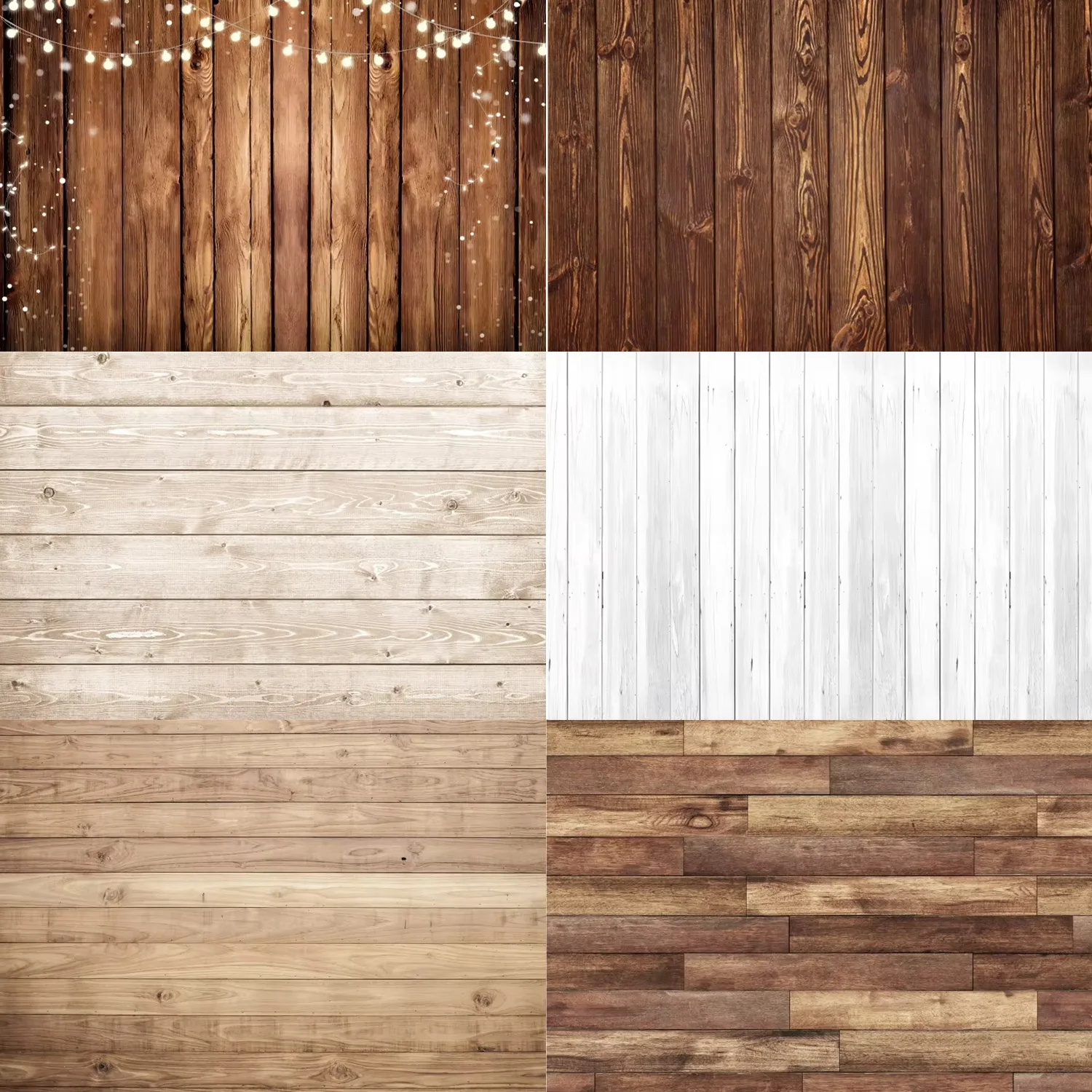 Rustic Wood Theme Background Photography Floor Retro Brown White Wedding Baby Shower Birthday Party Kids Pet Photo Background