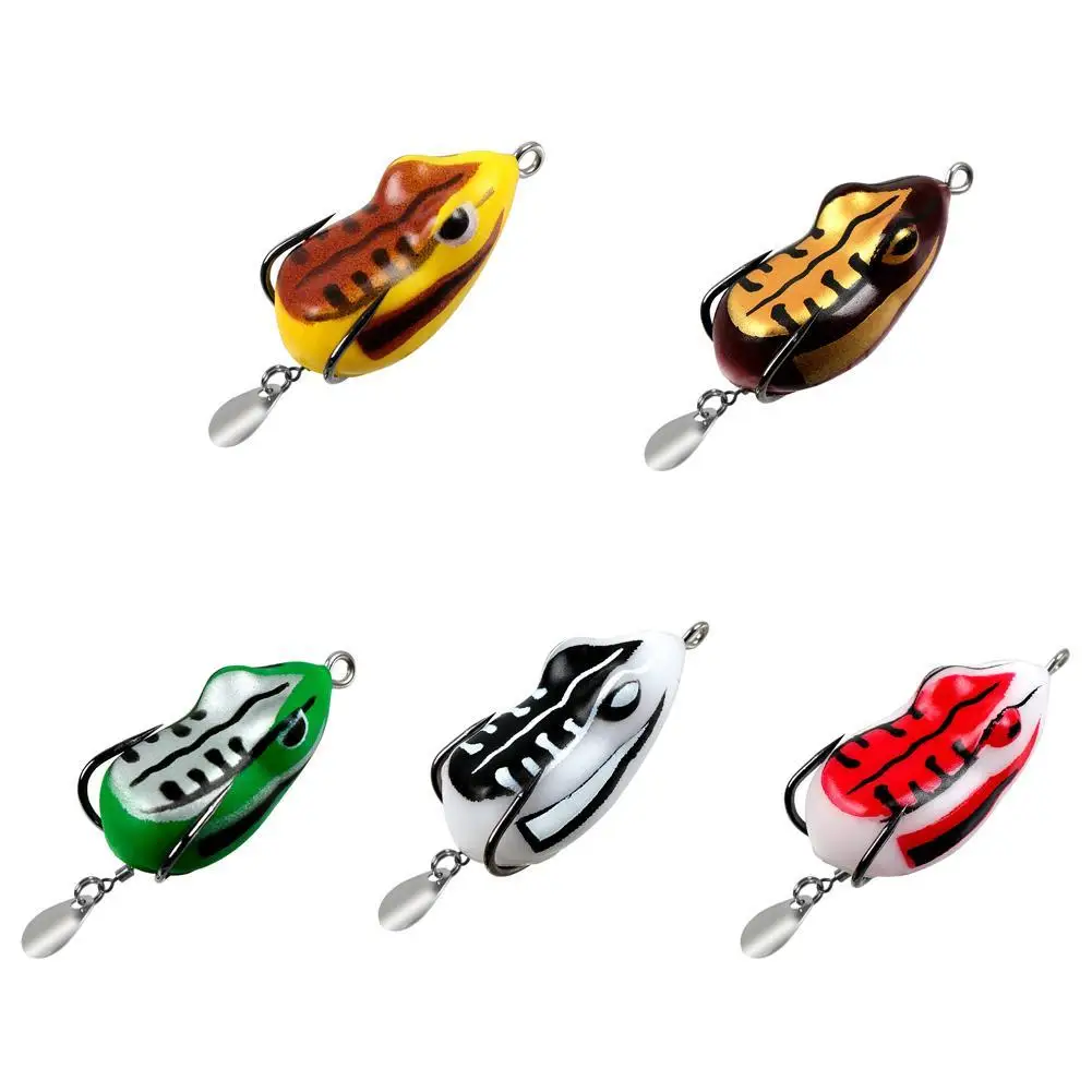 

1PCS Mini Thunder Frog 4cm 8g Blackfish Lure Lure Tough Silicone Soft Bait Fishing Gear Accessories Frog Fishing Lure