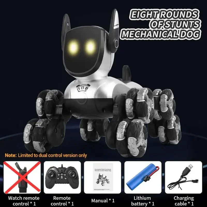 スマート会話機能付き音声ロボット「ルーナ・ドッグス」。gptアシスタント内蔵、電子aiペット。自動充電機能、多機能、インテリジェントロボット。