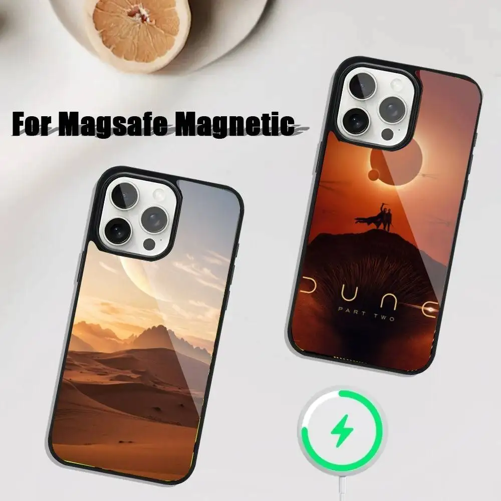 

D-Dune Movie Phone Case For iPhone 16,15,14,13,12,11,Plus,Pro,Max Mini Magsafe Magnetic Wireless Charging