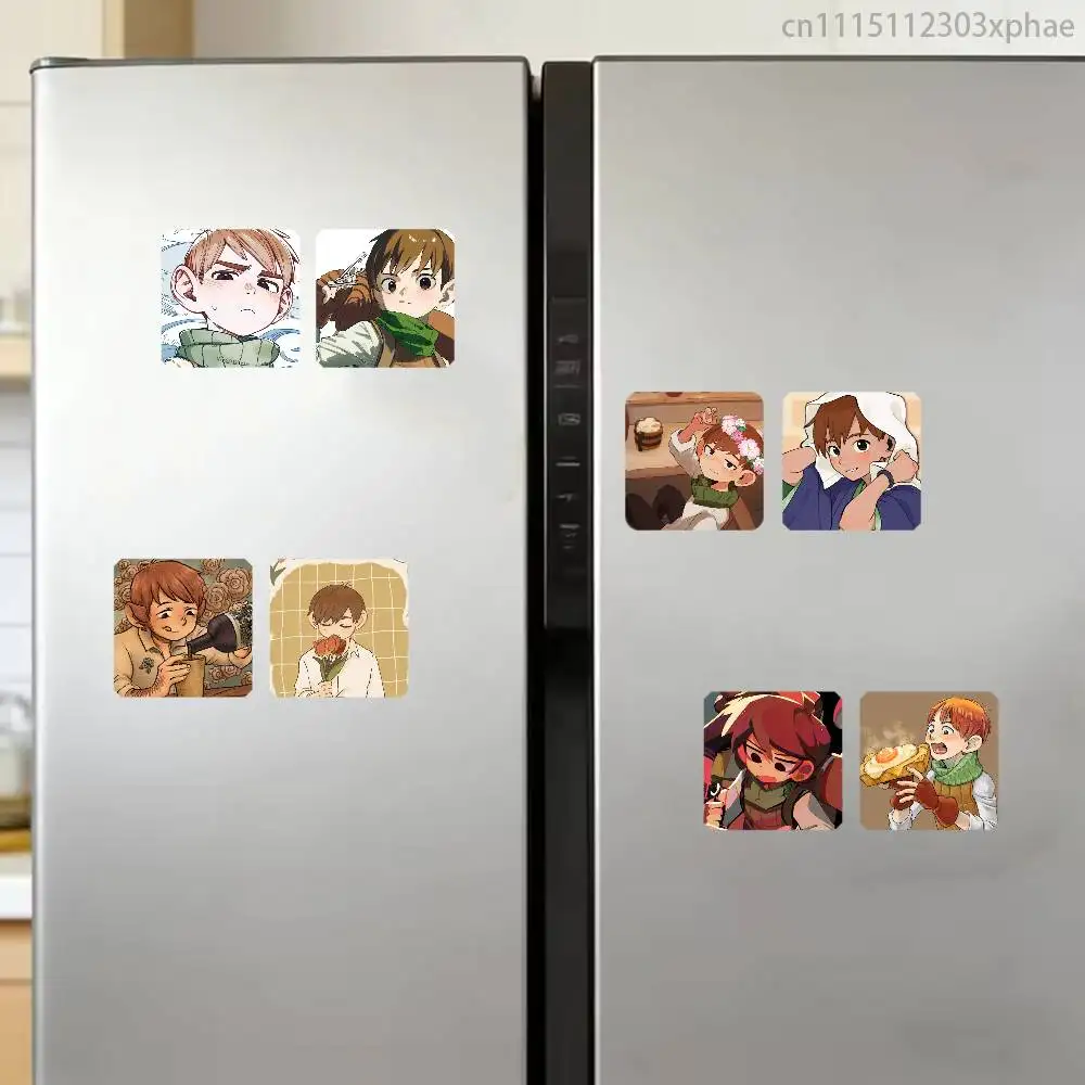 Chilchuck D-Dungeon Meshi Cartoon Anime 2-Pack Set Refrigerator Magnets, Soft Magnetic Heat Transfer Refrigerator Magnets Gift