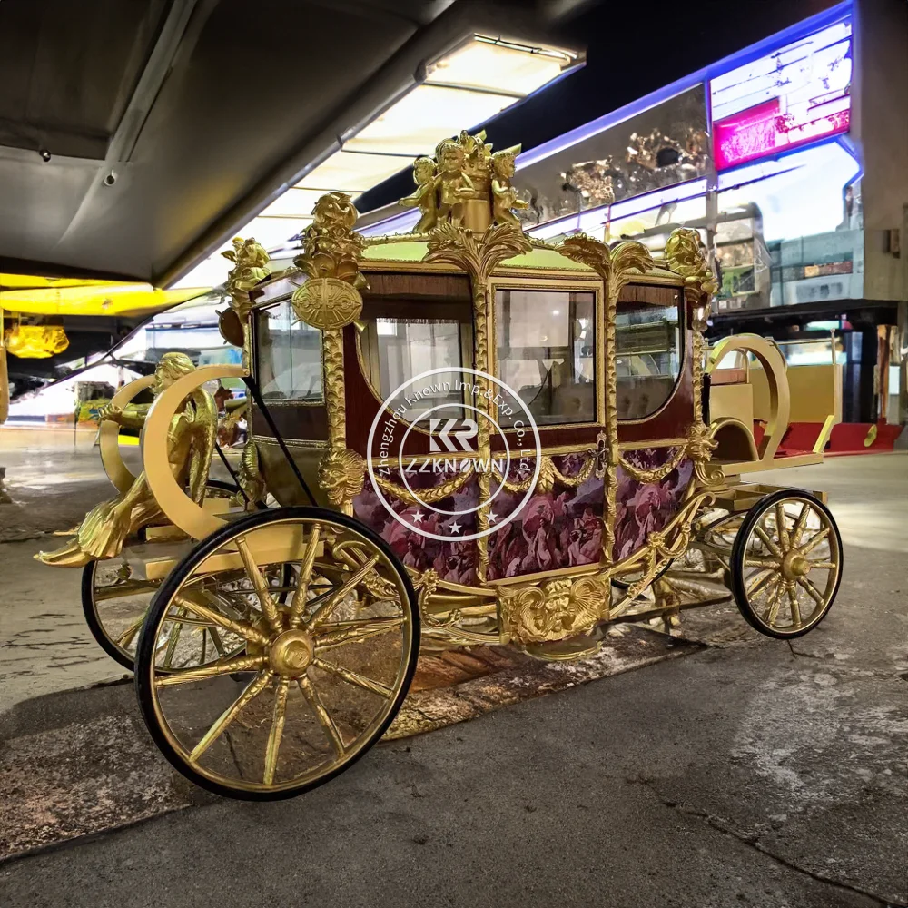 Luxury Wedding Horse Drawn Carriage Commercial Horse Carriage Cart Special Transportation