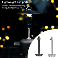 GasTank Lamp Holder Adapter 1/4 Inch Thread Screw Adapter Aluminum Alloy Light Stand for G2 GasTank Camping Hiking Backpacking