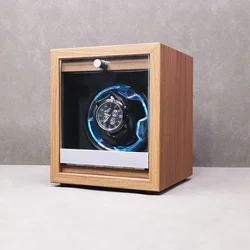 Black Walnut Pattern Wooden Vertical Mechanical Watch Watch Shaker Household Decoration Electric Winding Watch Box