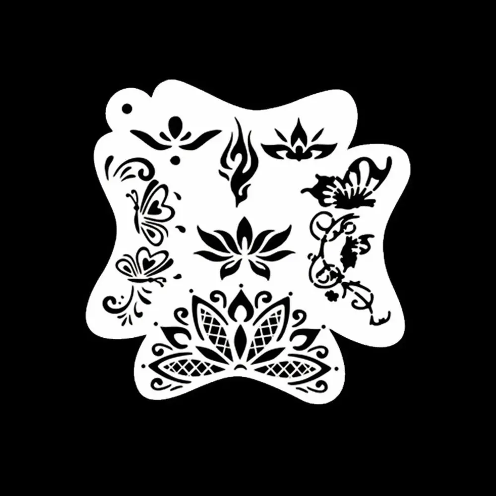 Face Paint Stencils Professional Body Art Paint Stencils Reusable for Adults Kids Easily Use Templates for Parties Makeup Tools